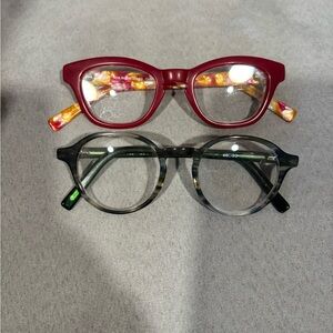 Stylish Red and Black EyeBob Eyeglasses Set